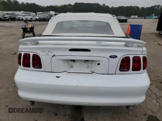 1998 Ford Mustang with VIN 1FAFP4442WF180149, listed as a Copart auction lot 51080475 with 103,736 mi miles and Salvage Title. Bid and sale history available at carsss.com. Image 6.