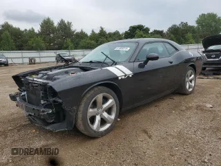 2014 Dodge Challenger R/T with VIN 2C3CDYBTXEH209745, listed as a Copart auction lot 61005015 with 137,825 mi miles and Salvage title. Bid and sale history available at DreamBid. Image 1.