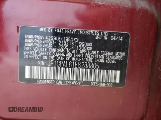 2014 Subaru Impreza Special Sports Premium z VIN JF1GPAL61E8288805, wystawiony jako Copart lot #52557885 z przebiegiem 91 889 mil mil oraz Szkoda całkowita • Salvage title. Historia ofert i sprzedaży dostępna na DreamBid. Obrazek 14.