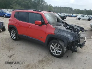 2018 Jeep Renegade Latitude with VIN ZACCJABB0JPH97800, listed as a Copart auction lot 55987105 with Not provided miles and Salvage title. Bid and sale history available at DreamBid. Image 4.