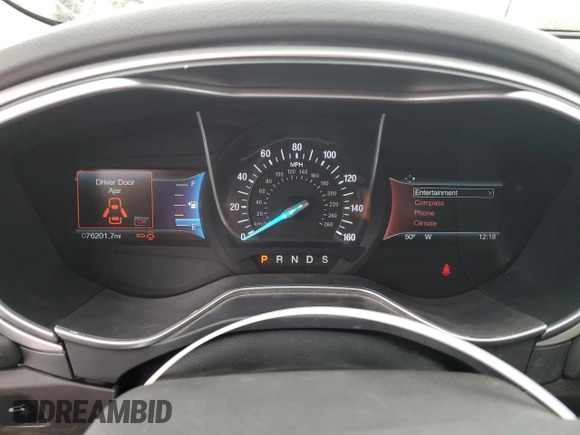 2016 Ford Fusion SE with VIN 1FA6P0H7XG5109933, listed as a Copart auction lot 53971955 with 76,201 mi miles and Clean Title. Bid and sale history available at carsss.com. Image 9.