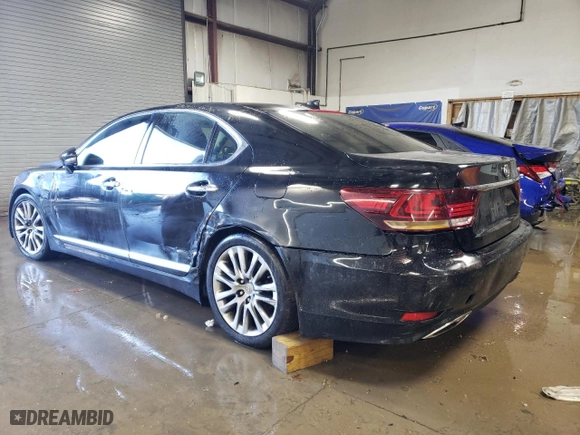 2017 Lexus LS with VIN JTHBL5EF1H5145684, listed as a Copart auction lot 79735864 with 96,950 mi miles and Salvage Title. Bid and sale history available at carsss.com. Image 2.