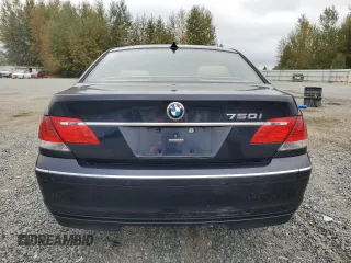 2006 BMW 7 Series 750i with VIN WBAHL83556DT02690, listed as a Copart auction lot 71418054 with 108,503 mi miles and Salvage Title. Bid and sale history available at carsss.com. Image 6.