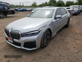 2020 BMW 7 Series 750i xDrive with VIN WBA7U2C00LBM62221, listed as a Copart auction lot 47604792 with 111 mi miles. Bid and sale history available at carsss.com. Image 9.