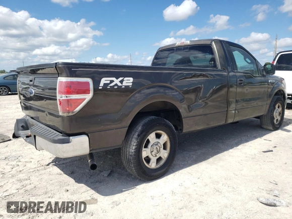 2009 Ford F-150 XL with VIN 1FTRF12879KC60671, listed as a Copart auction lot 76003554 with 266,092 mi miles and Salvage Title. Bid and sale history available at carsss.com. Image 3.