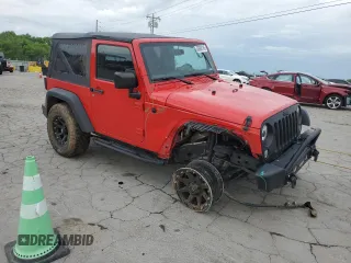 2015 Jeep Wrangler Sport with VIN 1C4AJWAG6FL715453, listed as a Copart auction lot 53686145 with 88,504 mi miles and Salvage Title. Bid and sale history available at DreamBid. Image 4.
