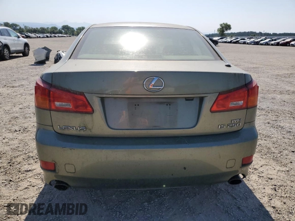 2006 Lexus IS 250 z VIN JTHBK262865012673, wystawiony jako Copart lot #59620345 z przebiegiem 169 413 mil mil oraz Czysty tytuł • Clean title. Historia ofert i sprzedaży dostępna na DreamBid. Obrazek 6.