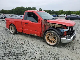 2023 Ford F-150 XL with VIN 1FTMF1C53PKF64009, listed as a Copart auction lot 58383215 with 8,655 mi miles and Salvage title. Bid and sale history available at DreamBid. Image 4.