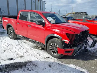 2021 Nissan Titan Pro-4X with VIN 1N6AA1ED6MN532524, listed as a IAAI auction lot 41225606 with 44,225 mi miles and . Bid and sale history available at DreamBid. Image 1.