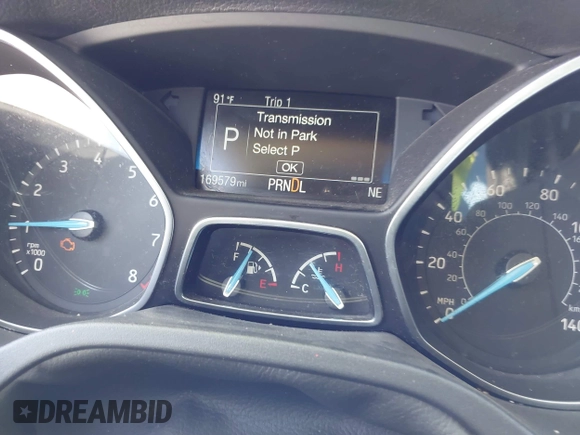 2017 Ford Focus SE with VIN 1FADP3F28HL307889, listed as a IAAI auction lot 42414711 with 169,579 mi miles and . Bid and sale history available at DreamBid. Image 7.