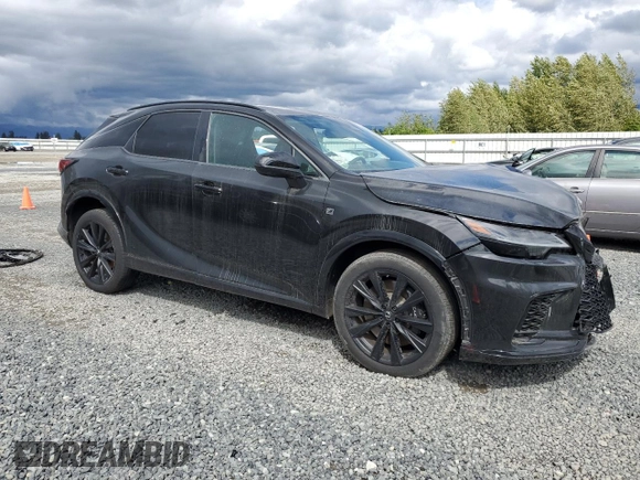 2023 Lexus RX 500h F Sport Performance with VIN 2T2BCMEA4PC005237, listed as a Copart auction lot 57678455 with Not provided miles and Salvage title. Bid and sale history available at DreamBid. Image 4.