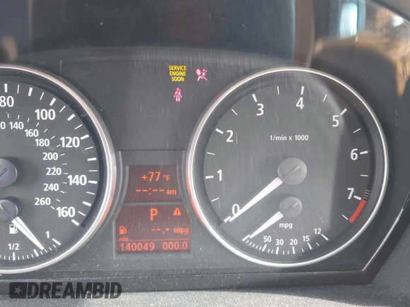 2006 BMW 3 Series 325i with VIN WBAVB135X6KX47659, listed as a IAAI auction lot 41915191 with 140,049 mi miles. Bid and sale history available at carsss.com. Image 7.