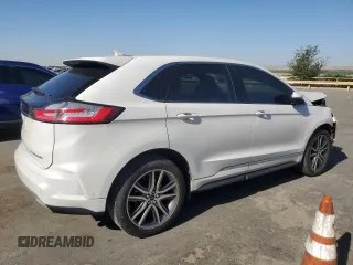 2019 Ford Edge Titanium z VIN 2FMPK3K99KBC62750, wystawiony jako Copart lot #57854045 z przebiegiem 57 327 mil mil oraz Szkoda całkowita • Salvage title. Historia ofert i sprzedaży dostępna na DreamBid. Obrazek 3.