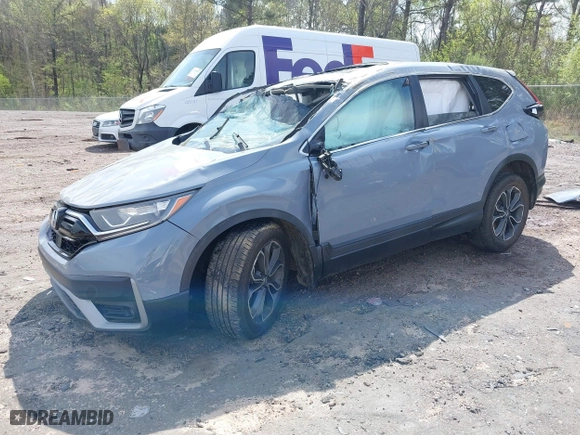 2020 Honda CR-V EX with VIN 5J6RW1H51LA001520, listed as a IAAI auction lot 41878828 with 1 mi miles. Bid and sale history available at carsss.com. Image 2.