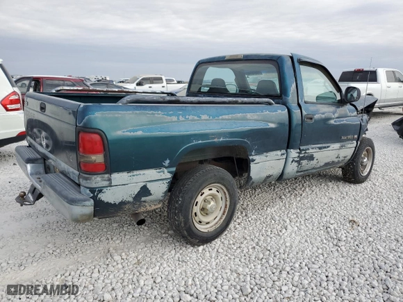 1998 Dodge Ram 1500 with VIN 1B7HC16X5WS558816, listed as a Copart auction lot 75678144 with 0 mi miles and Salvage Title. Bid and sale history available at carsss.com. Image 3.