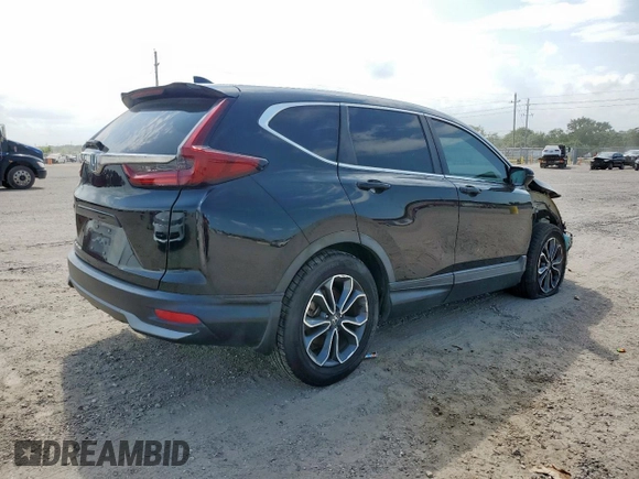 2020 Honda CR-V EX with VIN 5J6RW1H55LA019616, listed as a Copart auction lot 58242425 with 100,787 mi miles and Salvage title. Bid and sale history available at DreamBid. Image 3.