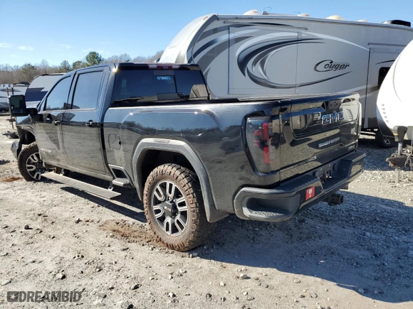 2021 GMC Sierra 2500HD AT4 with VIN 1GT49PEY6MF250229, listed as a Copart auction lot 89206225 with 77,462 mi miles and Salvage Title. Bid and sale history available at carsss.com. Image 2.