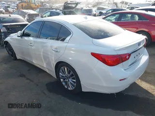 2015 Infiniti Q50 Premium with VIN JN1BV7AP6FM349523, listed as a IAAI auction lot 40940482 with 96,577 mi miles and . Bid and sale history available at DreamBid. Image 3.