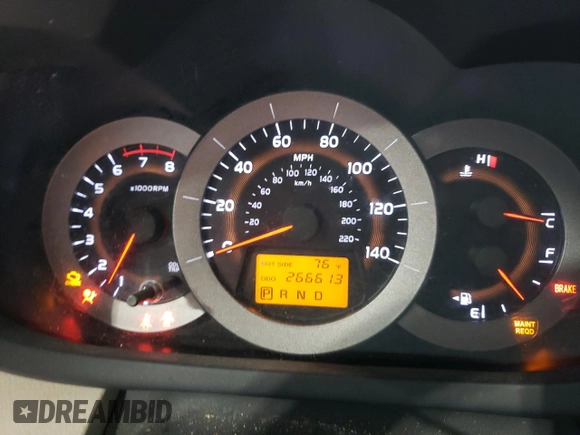 2006 Toyota RAV4 with VIN JTMZD33V665024870, listed as a Copart auction lot 54027265 with 266,613 mi miles and Salvage Title. Bid and sale history available at DreamBid. Image 9.