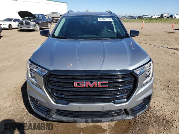 2024 GMC Terrain SLE with VIN 3GKALTEG9RL343588, listed as a Copart auction lot 58863115 with 22,252 mi miles and Salvage title. Bid and sale history available at DreamBid. Image 5.