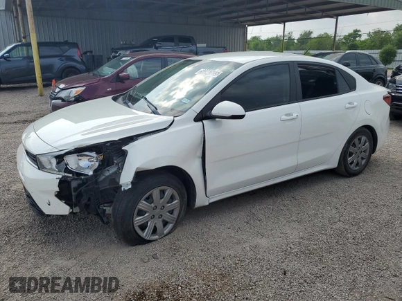 2022 Kia Rio LX with VIN 3KPA24ADXNE503508, listed as a Copart auction lot 50342555 with 77,303 mi miles and Clean Title. Bid and sale history available at carsss.com. Image 1.
