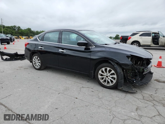 2018 Nissan Sentra SV with VIN 3N1AB7AP6JL622015, listed as a Copart auction lot 61285935 with 124,167 mi miles and Salvage title. Bid and sale history available at DreamBid. Image 4.