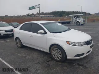 2012 Kia Forte EX with VIN KNAFU4A27C5516687, listed as a IAAI auction lot 41778516 with 255,773 mi miles. Bid and sale history available at carsss.com. Image 1.