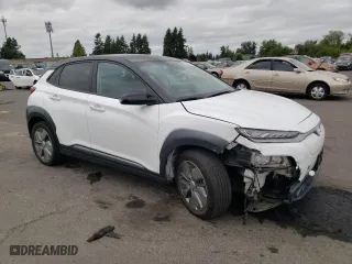 2021 Hyundai Kona Electric SEL with VIN KM8K23AG7MU127581, listed as a Copart auction lot 61261253 with 16,912 mi miles. Bid and sale history available at carsss.com. Image 1.