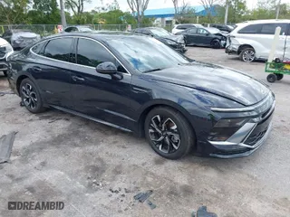 2024 Hyundai Sonata SEL with VIN KMHL64JA1RA354932, listed as a IAAI auction lot 41907964 with 15,743 mi miles. Bid and sale history available at carsss.com. Image 1.