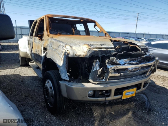 2008 Ford Super Duty F-450 DRW XL with VIN 1FTXW43R68EA72592, listed as a Copart auction lot 47176354 with 0 mi miles and Salvage Title. Bid and sale history available at carsss.com. Image 4.