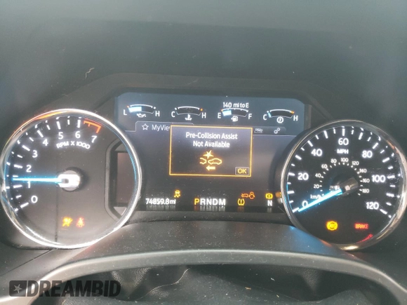 2021 Ford Expedition Limited with VIN 1FMJU1KT4MEA61166, listed as a Copart auction lot 42638595 with 74,859 mi miles and Salvage title. Bid and sale history available at DreamBid. Image 9.