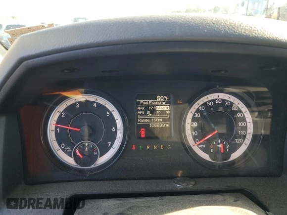 2018 Ram 1500 Tradesman with VIN 1C6RR7ST5JS190632, listed as a Copart auction lot 79933894 with 108,633 mi miles and Salvage title. Bid and sale history available at DreamBid. Image 9.