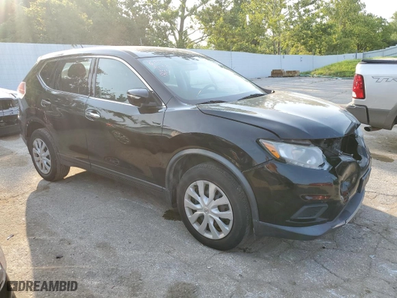 2015 Nissan Rogue S with VIN KNMAT2MV5FP527755, listed as a Copart auction lot 62995814 with 160,349 mi miles and Salvage Title. Bid and sale history available at carsss.com. Image 4.