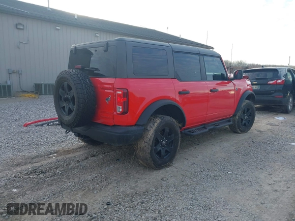 2022 Ford Bronco with VIN 1FMEE5BP0NLA81453, listed as a IAAI auction lot 41173726 with 33,789 mi miles. Bid and sale history available at carsss.com. Image 4.