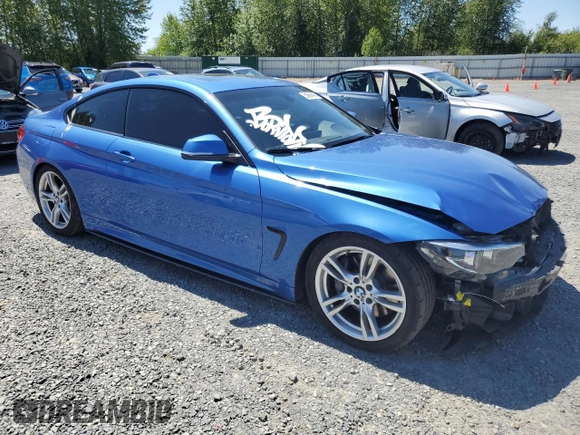 2019 BMW 4 Series 440i xDrive with VIN WBA4W9C54KAF94777, listed as a Copart auction lot 58864545 with 57,584 mi miles and Salvage title. Bid and sale history available at DreamBid. Image 4.