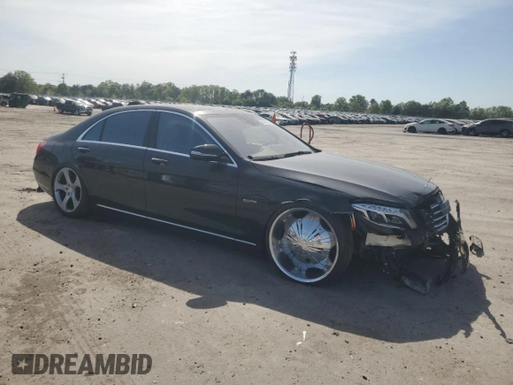 2015 Mercedes-Benz S-Class S 550 with VIN WDDUG8FB1FA122556, listed as a Copart auction lot 54328205 with 0 mi miles and Clean Title. Bid and sale history available at carsss.com. Image 4.