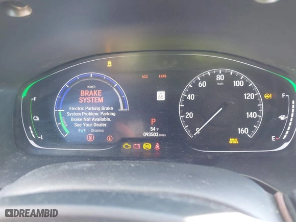 2019 Honda Insight Touring with VIN 19XZE4F92KE012764, listed as a IAAI auction lot 41506050 with 93,503 mi miles. Bid and sale history available at carsss.com. Image 7.