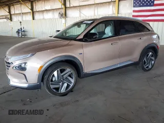 2019 Hyundai NEXO Limited z VIN KM8J84A65KU000722, wystawiony jako Copart lot #50009755 z przebiegiem 12 857 mil mil oraz Czysty tytuł • Clean title. Historia ofert i sprzedaży dostępna na DreamBid. Obrazek 1.
