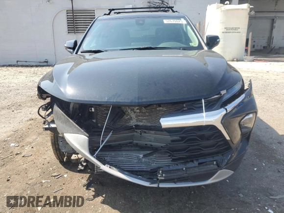 2023 Chevrolet Blazer LT with VIN 3GNKBJR47PS157100, listed as a Copart auction lot 52670025 with 9,637 mi miles and Salvage title. Bid and sale history available at DreamBid. Image 5.