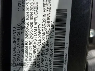 2021 Honda Passport EX-L с VIN 5FNYF8H59MB041430, выставлен на аукционе Copart как лот 56387105 с пробегом 31 232 миль миль и Списание • Salvage title. История ставок и продаж доступна на DreamBid. Изображение 13.