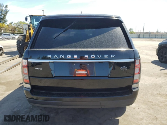 2016 Land Rover Range Rover HSE with VIN SALGS2PF4GA287533, listed as a Copart auction lot 47615005 with 69,081 mi miles and Salvage title. Bid and sale history available at DreamBid. Image 6.