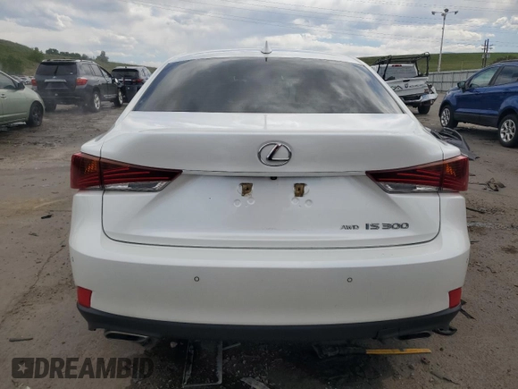 2018 Lexus IS 300 with VIN JTHC81D23J5028658, listed as a Copart auction lot 61391055 with 42,566 mi miles and Salvage title. Bid and sale history available at DreamBid. Image 6.
