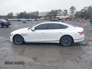 2022 Genesis G80 2.5T with VIN KMTGB4SCXNU112734, listed as a IAAI auction lot 41767129 with 25,008 mi miles. Bid and sale history available at carsss.com. Image 14.