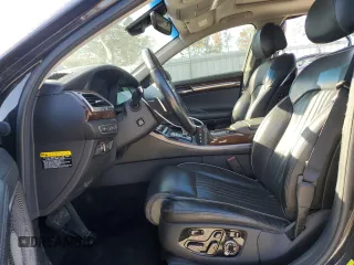 2018 Genesis G90 3.3T Premium with VIN KMHG34JA9JU043049, listed as a Copart auction lot 76592864 with 95,999 mi miles and Salvage Title. Bid and sale history available at carsss.com. Image 7.