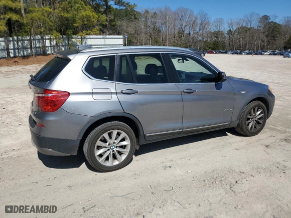 2011 BMW X3 28i with VIN 5UXWX5C55BL706326, listed as a Copart auction lot 48514145 with 140,382 mi miles and Salvage Title. Bid and sale history available at carsss.com. Image 3.