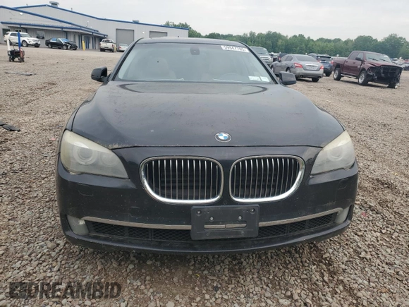 2011 BMW 7 Series 740Li with VIN WBAKB4C55BC574335, listed as a Copart auction lot 59947785 with 106,366 mi miles and Salvage title. Bid and sale history available at DreamBid. Image 5.