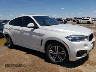2018 BMW X6 xDrive35i with VIN 5UXKU2C57J0X49264, listed as a Copart auction lot 52534503 with 36,821 mi miles. Bid and sale history available at carsss.com. Image 4.