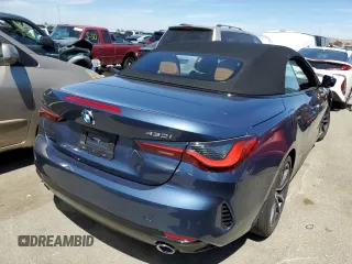 2023 BMW 4 Series 430i with VIN WBA23AT06PCM73232, listed as a Copart auction lot 56950904 with 8,567 mi miles and Salvage Title. Bid and sale history available at carsss.com. Image 3.