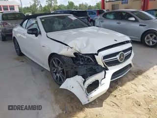 2020 Mercedes-Benz E 53 AMG with VIN WDD1K6BB0LF130982, listed as a IAAI auction lot 42535211 with 10,464 mi miles and . Bid and sale history available at DreamBid. Image 1.