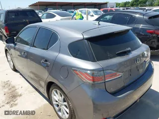 2013 Lexus CT 200h Hybrid with VIN JTHKD5BH6D2130581, listed as a IAAI auction lot 42001928 with 155,331 mi miles. Bid and sale history available at carsss.com. Image 3.